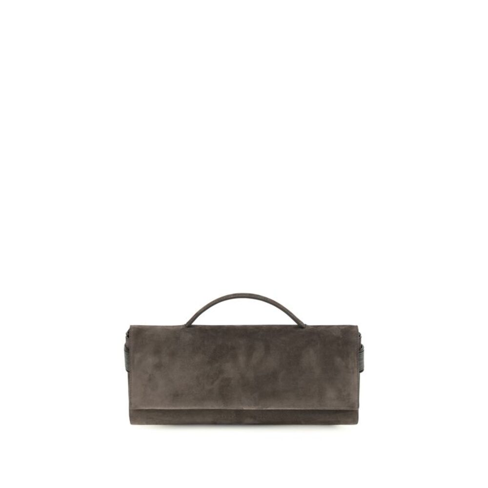Brunello Cucinelli Women Essence Suede Top-Handle Bag